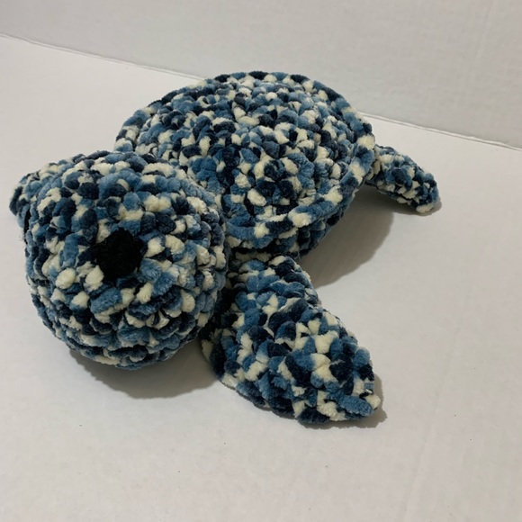 Sea Turtle Handmade Crocheted Soft Plush Stuffed Turtle - Picture 5 of 15